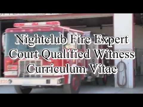 Curriculum vitae for fire service