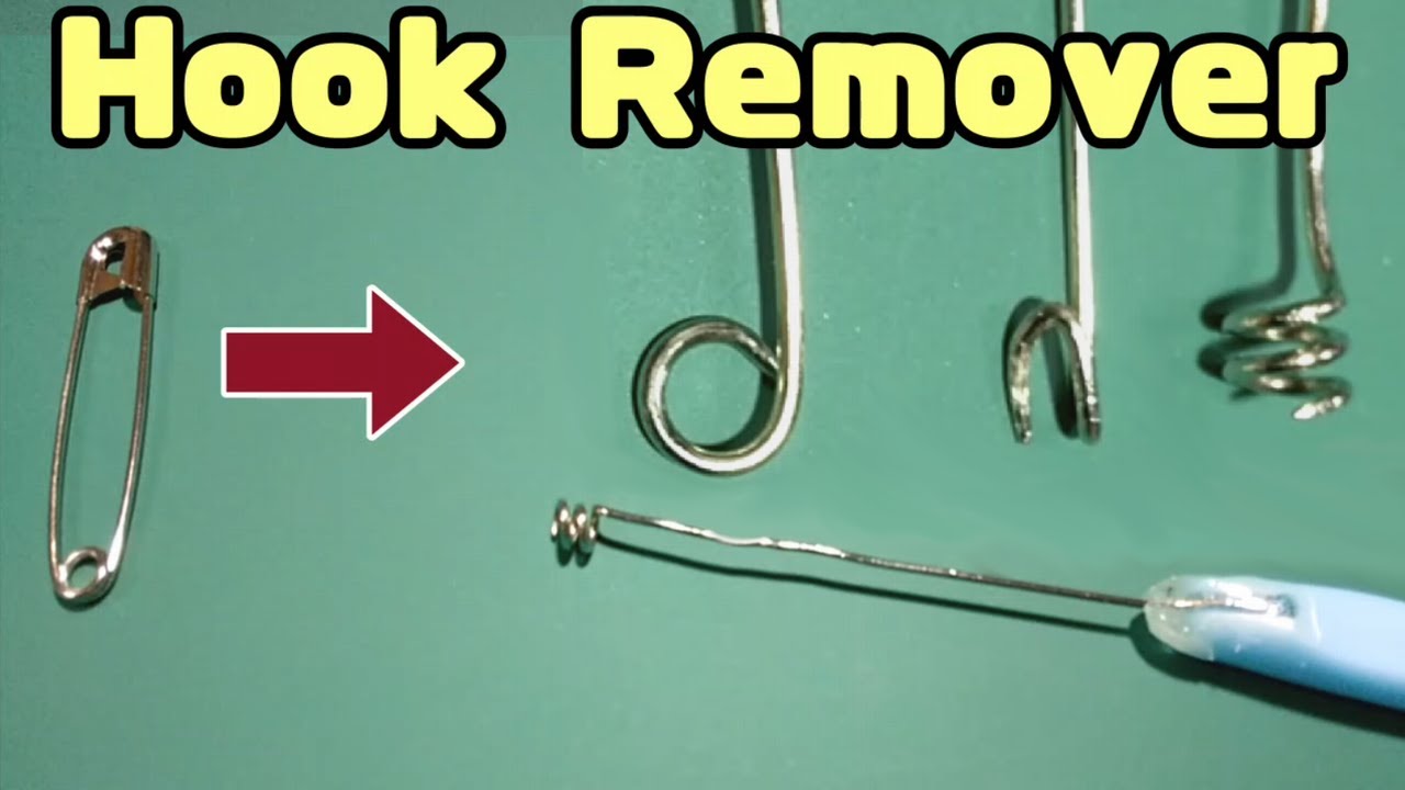 DIY Fishing  :   How to make Fishing Hook Remover.    Fishing Hook Extractor.   Safety pin.  V120