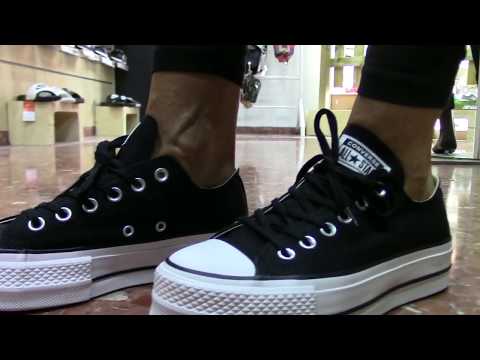 converse chuck taylor negras plataforma