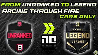 Asphalt 9 | RACING THROUGH FIRE cars ONLY | From UNRANKED to LEGEND LEAGUE