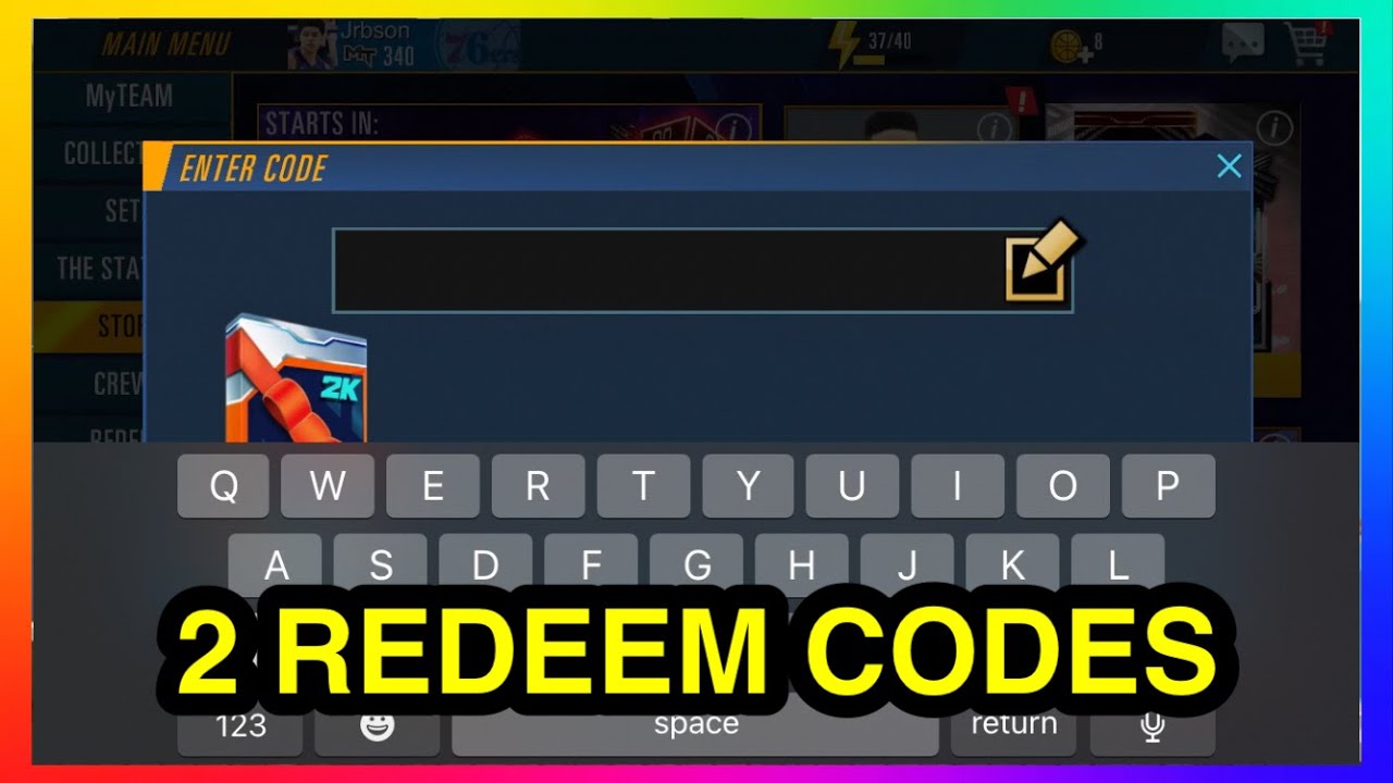 2 REDEEM CODES IN NBA2K MOBILE AUGUST 2022 2K MOBILE CODES YouTube