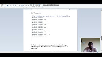 Ex.8: Multithreading and Thread Synchronization