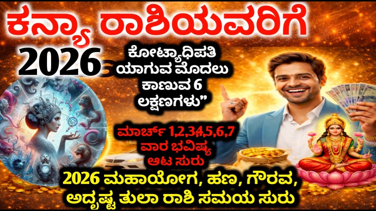 ಕನ್ಯಾ ರಾಶಿ ಯವರಿಗೆ ಮಾರ್ಚ್ 1,2,3,4,5,6,7 ದಿನಾಂಕಗಳಂದು...ಇದು ಏನಾಗುತ್ತದೆ । Kanya Rashi #kanyarashi