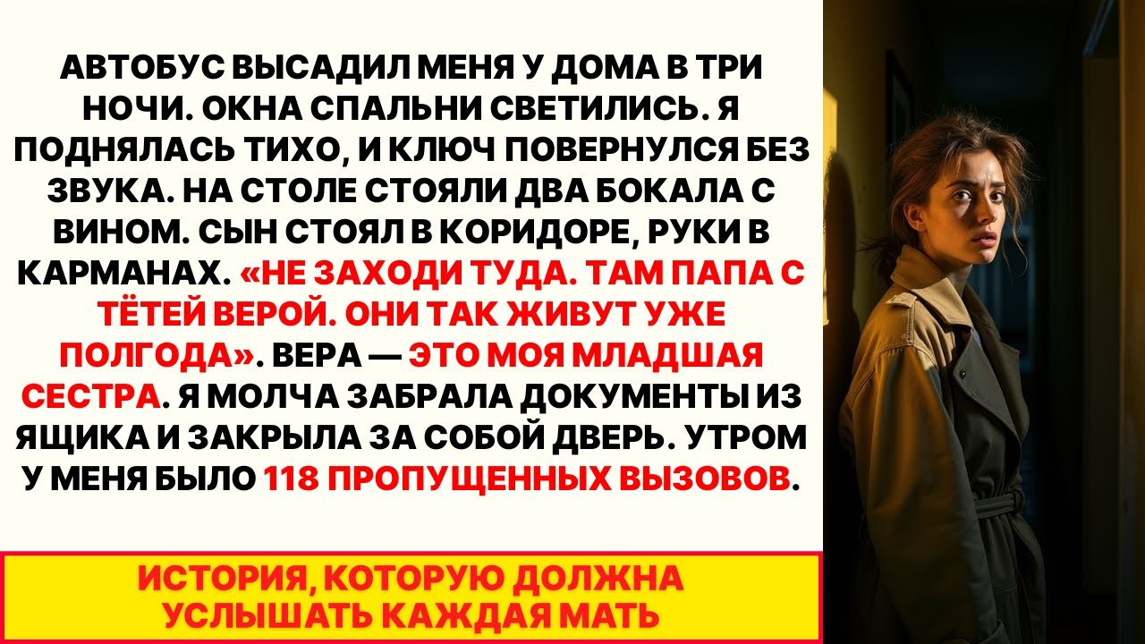 Сын сказал: «НЕ ЗАХОДИ, ТАМ ПАПА С ТЁТЕЙ ВЕРОЙ» Вера — моя сестра. Утром 118 звонков
