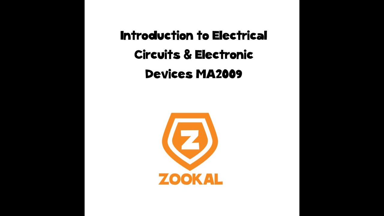 Introduction To Electrical Circuits Electronic Devices MA2009 NTU Introduction To Electrical Circuits Electronic Devices Ma2009 Ntu