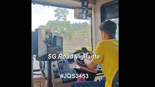 10jun2026 2nd link#JAS3453  causeway link bus driver using mobile phone while driving