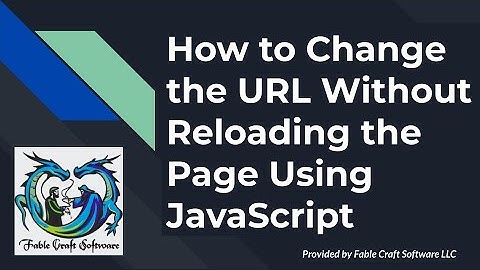 How to Change the URL Without Reloading the Page Using JavaScript