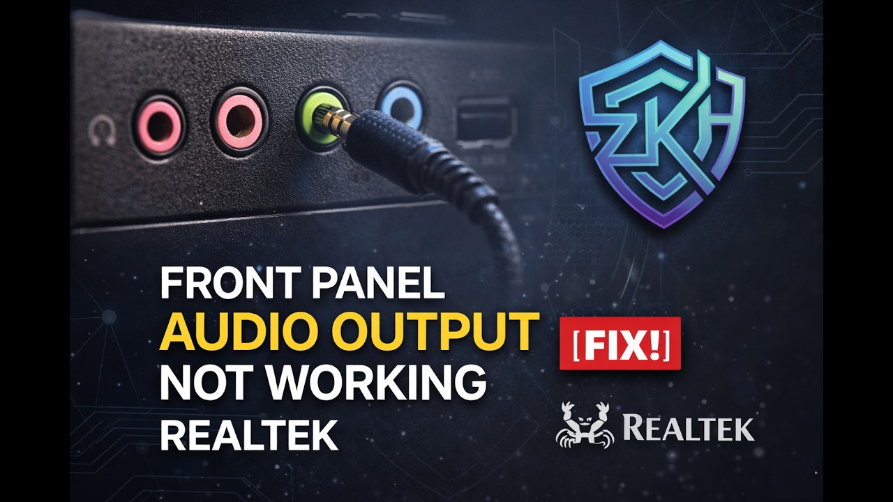 FRONT PANEL AUDIO OUTPUT NOT WORKING [FIX!] REALTEK - YouTube