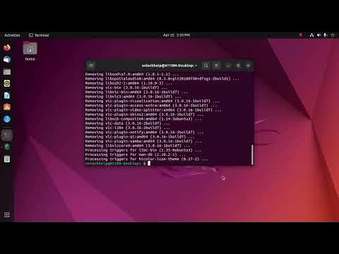 How to uninstall vlc media player completely from Ubuntu 22.04 LTS - YouTube