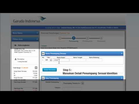 Cara Booking Garuda sistem GOS Baru