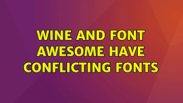Ubuntu: Wine and Font Awesome have conflicting fonts
