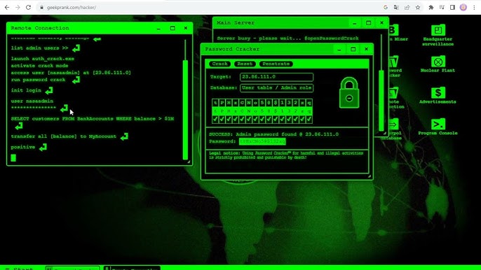 Hacker-Simulator.com - Green - 1 Hour 