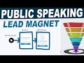PUBLIC SPEAKING funnel template and How To Set It All Up!