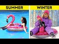 WINTER 🆚 SUMMER: Enjoy Both! Winter Hacks and Summer Fails