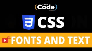 🔥How Fonts And Text | HTML Font Size And Color | HTML Font Style Code | HTML Font Tag | SimpliCode