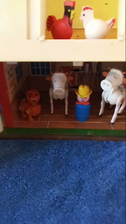 1970s Fisher Price Little People Barn Door That Moos!