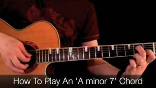 Free Guitar Lesson A minor 7 Chord