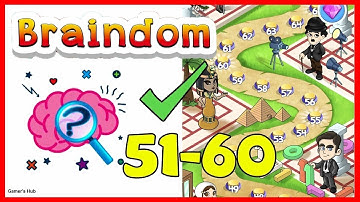 Braindom Level 51 52 53 54 55 56 57 58 59 60 Solution or Walkthrough