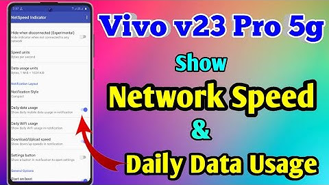 How To Show Daily Data Usage In Vivo v23 Pro 5g | Vivo v23 Pro 5g Show Daily Data Usage