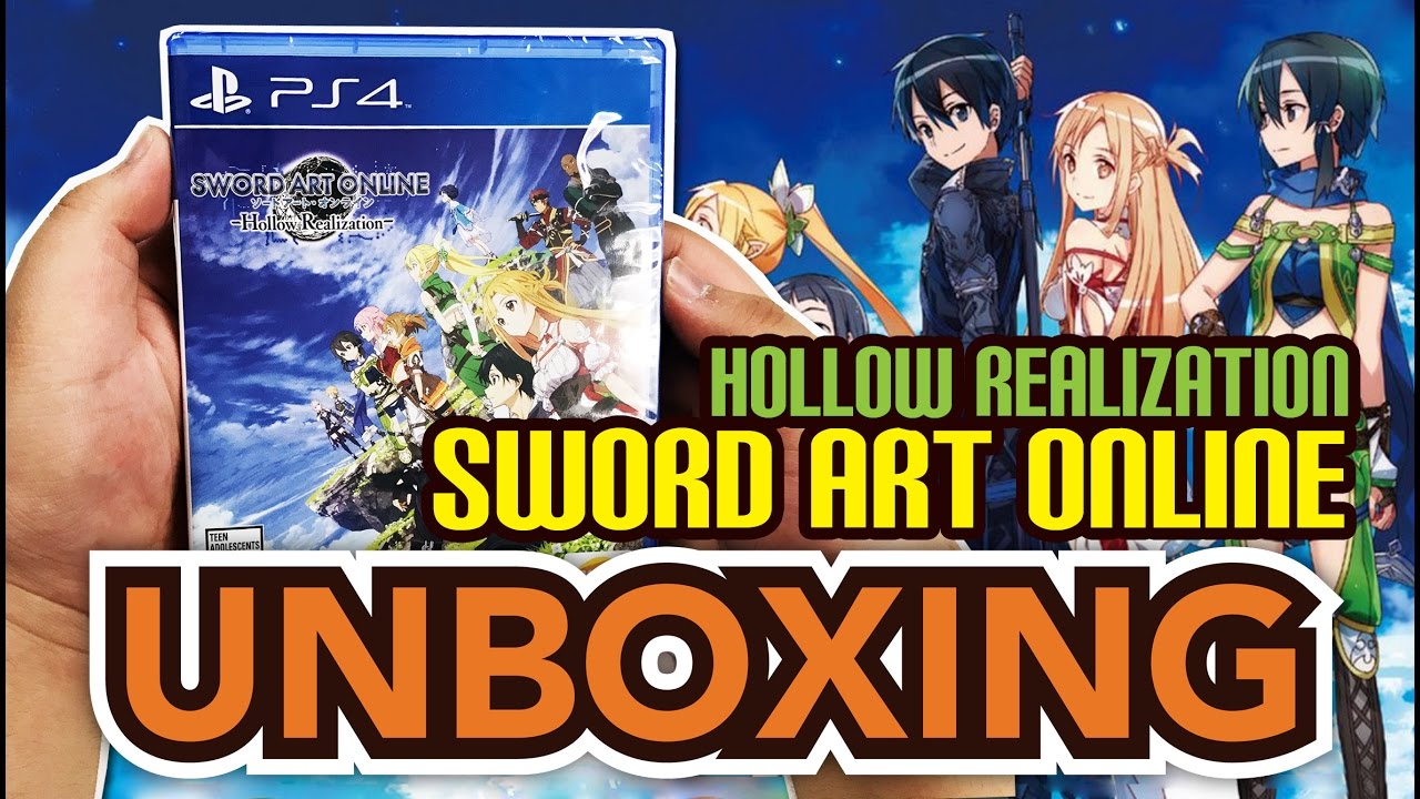 Sword Art Online Hollow Realization (PS4) Unboxing !! - YouTube