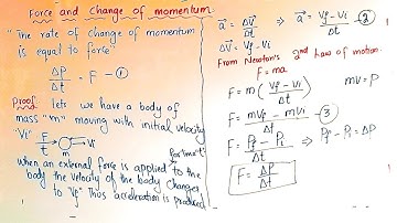 Dynamics 12-Force and change in momentum - Class 9th physics chapter 03 dynamics-Asaanphysics pushto