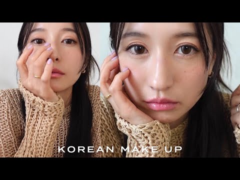 【最新メイク】ポイントは素肌感⚪️上品に盛れる！恵奈流・韓国メイクをご紹介💄✨