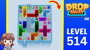 Drop Away Level 514 Solution Walkthrough