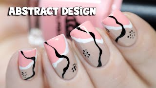 Simple Abstract Nail Art Design