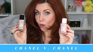 Chanel Healthy Glow Highlighting Fluid v. Rosy Light Drops 