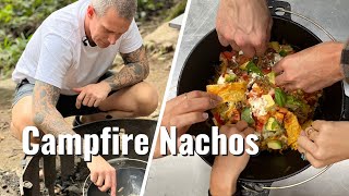 I Made Extremely Easy Campfire Nachos For The Crew | Epic Camping Meal