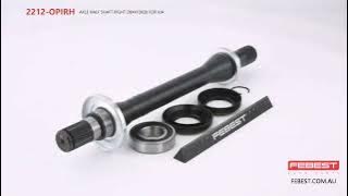 2212-OPIRH AXLE HALF SHAFT RIGHT 28X410X28 FOR KIA