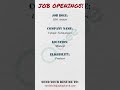 SEO Analyst Fresher Vacancy | Madurai Jobs 2025 | Uplogic Hiring
