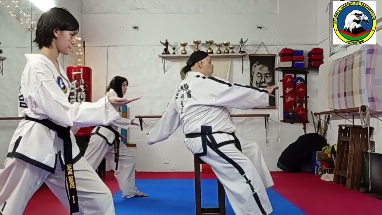 Kwan-Gae - 39 movimientos. Primer diagrama técnico de cinturón negro 1°Dan de Taekwon-do ITF. 