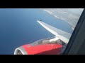 Landing in Tivat. Air Serbia A320-200 flight JU 182 from Belgrad. 10.10.2018