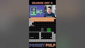 DAY 3 #GBjam12 #devlog #gameboy #gamejam #retrogamedev #pixelart #shorts #retrogaming