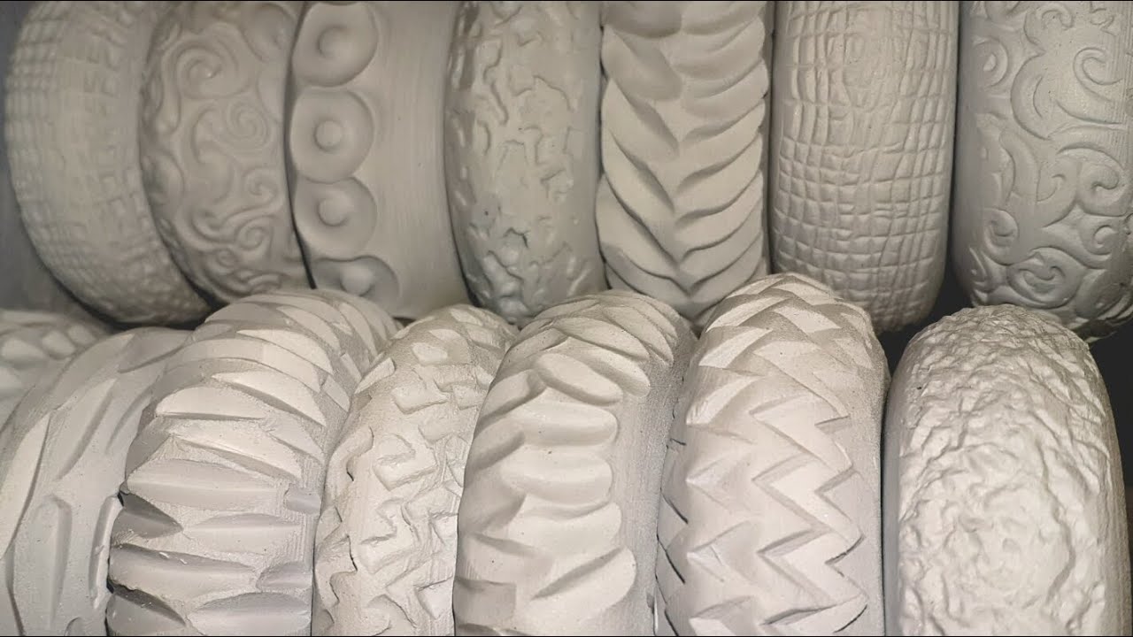 pottery making ceramic texture rollers stamps youtube