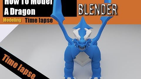 Time Lapse How To Model A Dragon In Blender
