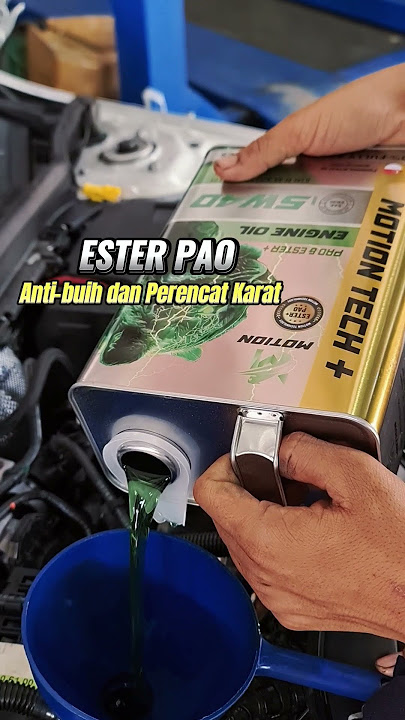 MERZ A250 change engine oil (MOTION ESTER PAO) FULLY SYNTHETIC