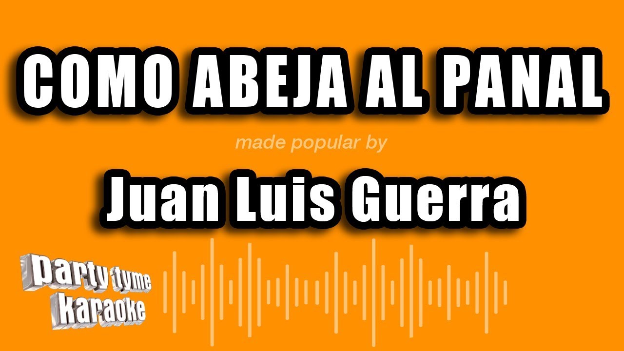 Juan Luis Guerra   Como Abeja Al Panal Versin Karaoke