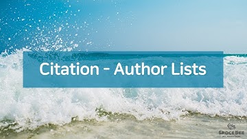 SNU EndNote Style Guide 10. Citation Template - Author Lists