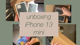 unboxing // Iphone 13 mini green