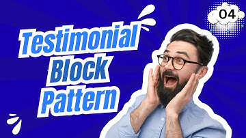 Testimonial Block Pattern-04: Design with Gutenberg Core Blocks