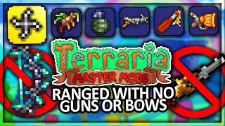 I Beat Terraria Ranged Class Without any Guns or Bows (Master Mode)