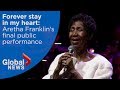 Aretha Franklin's final public performance
