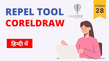 CorelDraw REPEL Tool Tutorial in Hindi: How to Use it to Modify Shape Easily KK Learning Hub
