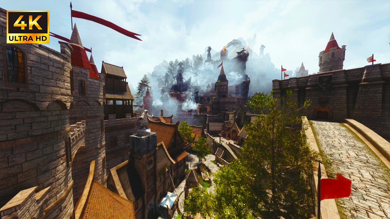 The Majesty of Solitude – 3 Hour Ambient Skyrim Experience | Nolvus V6 Ultra 4K