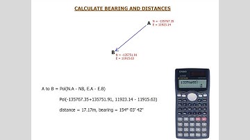 How to Calculate Bearing and Distance using Coordinates