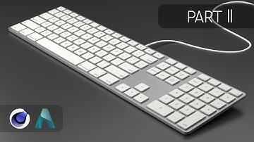 3D Modeling an iMac Keyboard in C4D & Arnold (Part II)