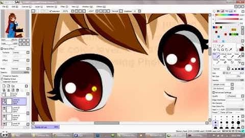 Paint Tool SAI Tutorial for mouse users Part 2 - Colors
