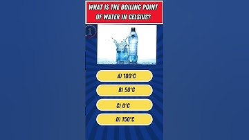 What is the Boiling point of water in celsius?#dailyquiz #challengeyourself #generalknowledge